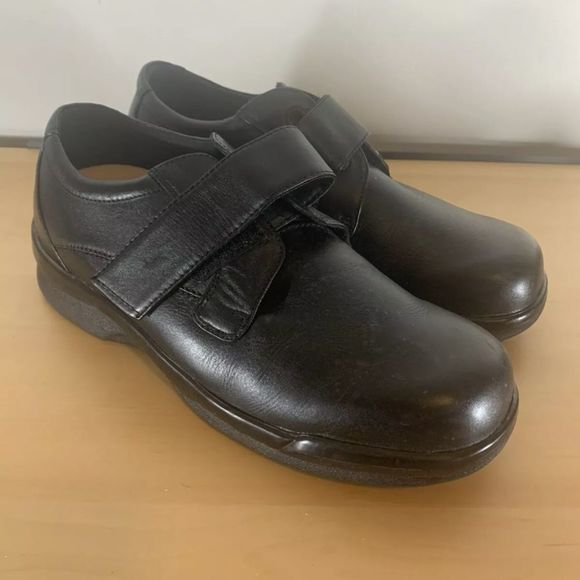 Apex Ambulator Biomechanical Single Strap Black Shoes US 11.5 M - Picture 1 of 8